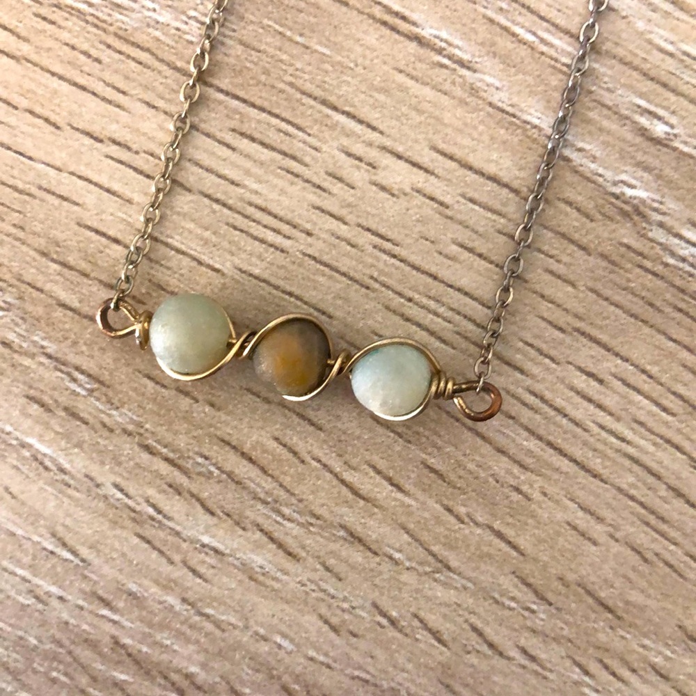 Three Stone Necklace